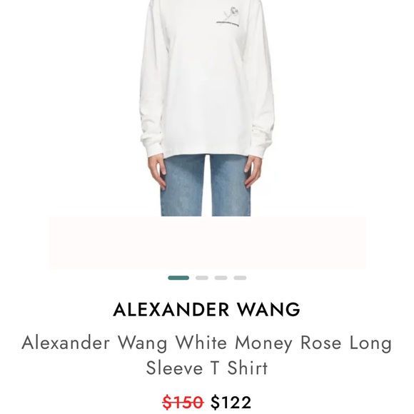 ALEXANDER WANG MONEY ROSE LONGSLEEVE - Picture 7 of 7